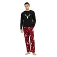 thumbnail image 1 of Apparonia Pijamas de Algodón a Juego para Parejas, Top de Manga Larga y Pantalones Largos, Conjuntos de Pijamas para Dormir, Cuadros Navideños M XL, 1 of 7