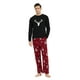 thumbnail image 1 of Apparonia Pijamas a Juego de Algodón para Parejas, Top de Manga Larga y Pantalones Largos, Conjuntos de Pijamas, Cuadros Navideños M M, 1 of 7