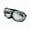 Clear, variant on Retro Curved Goggles Vintage Windproof Riding Motorcycle UV-Cut Tinted Sunglasses