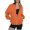 Orange, variant on Xijirk Zip Up Sweatshirts for Women No Hood Fall Casual Bomber Jacket Fleece athletic Sweat Jackets with Pockets,Orange,M