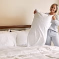 thumbnail image 3 of BedVoyage Soft Twin Sheets - Melange Luxury Bedroom Sheet Set, 3pc Softest Cooling Bedding, Viscose Derived from Bamboo and Cotton, Deep Pocket 18" - Snow, 3 of 8