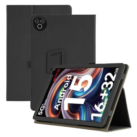 YUXELI For Evermyth Tablet 10 10.1 Protective Case with Handheld Band Premium PU Leather StandFunction Case