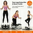 thumbnail image 4 of Lateral Rocking Fitness Stepper for Knees and Joints, Home Workout Machine, Portable Compact Side-to-Side Steppers for Legs, Glutes, Absz, Low-Impact Lateral Steppers, 4 of 7