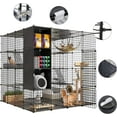Dextrus Large Cat Cage 4Tier Kennels DIY Catio Outdoor Cat Enclosures