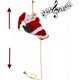 thumbnail image 2 of Adornos navideños de Papá Noel trepador, decoración, regalos $ Cortina de cuentas de escalada eléctrica, escaleras para subir, juguetes de Papá Noel $ Cuentas de escalada de Papá Noel para Navidad, 2 of 5