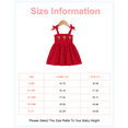 thumbnail image 2 of 6 Months Baby Girls Dress 12 Months Girls Sleeveless Dress Strawberry Solid Color Infant Girls Off-the-shoulder Summer Suspender Dress Red, 2 of 7