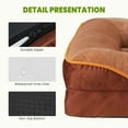 thumbnail image 4 of EDX Premium 42"X32" Orthopedic Dog Bed for XL Dogs - Memory Foam Pet Sofa with Non-Slip Base and Easy-Clean Cover, Brown, 4 of 8