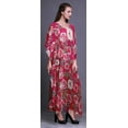 thumbnail image 3 of Bimba Longue Robe Caftan Maxi de Plage, par-Dessus de Maillot de Bain, Kaftan pour Femmes, Magenta, 3 of 5