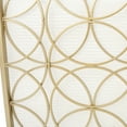 thumbnail image 7 of GDF Studio Veritas Single Panel Gold Iron Fireplace Screen, Gold, 7 of 7