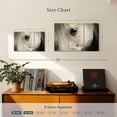 thumbnail image 3 of Elephant Stock White Horse Eye Wall Art - Horizontal Multi Panel Canvas - Living Room Wall Decor - Animal Multi Panel - Beige And Gray Decor - 23" x 14", 3 of 4