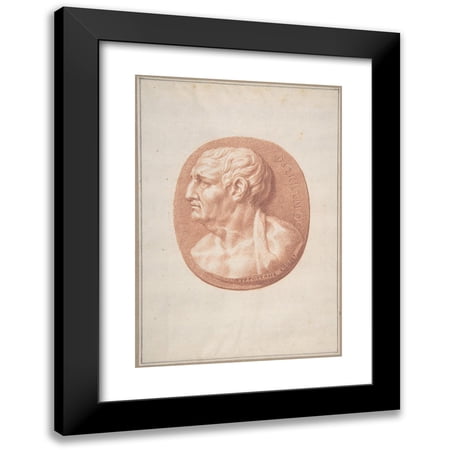 Bernard Picart 11x14 Black Modern Framed Museum Art Print Titled - Presumed Portrait of Phocion