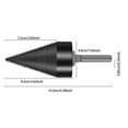 thumbnail image 2 of ERK 1Pcs Fendeur de Bois 2026 Fendeur de Bois Perceuse à Bois Robuste avec Vis pour Perceuse à Main et Perceuse (50mm) Fendeurs Robustes pour Perceuses à Main et Perceuses, 2 of 5