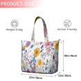 thumbnail image 4 of Pioneer Flower Floral Print Pattern Travel Tote Bags for Women Carry On,Large Weekender Bags for Women Travel,Multi Functional Duffle Bag for Work,Shopping,Sports, 4 of 5