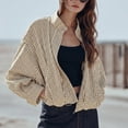 thumbnail image 3 of Lentta Womens Cropped Gingham Bomber Jacket Stand Collar Plaid Zip Up Coat with Pockets, 3 of 7