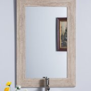 Bellaterra Home Travertine Stone Frame Mirror