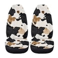 thumbnail image 5 of XYZCANDO Front Seats Protector 2 Pack Car Seat Covers Front Seat Cover Lightweight Easy to Install Vehicle Truck, Cow Spots, 5 of 10