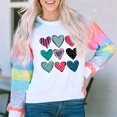 thumbnail image 4 of Sudaderas navideñas para mujer, moda, lentejuelas, manga larga, cuello redondo, suéteres, blusas de gran tamaño, 4 of 5