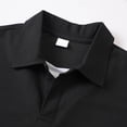 thumbnail image 6 of NIEWTR Mens T-Shirt lightWeight Polo Shirts Short Sleeve Fashion Polos Tee Shirt Classic Basic Work Collared Shirt（Black,S), 6 of 6