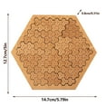 thumbnail image 2 of CJiaWei Plateau Fractal Casse-Tête en Bois Durs et Difficiles pour Adultes Portable Réflexion Inversée Difficile Sans Casse-Tête 1 Pce, 2 of 3