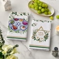 thumbnail image 3 of Floral Food Star Passover Kitchen Towels Dish Towels, 18x26 Inch Farmhouse Decoration Spring Hand Towels Set of 2, 3 of 6