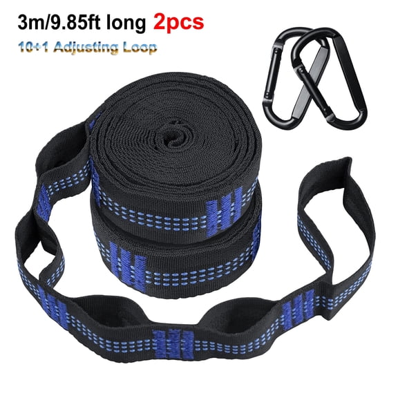 DZORUN Hammock Straps Heavy Duty Tree Swing Straps with 2 Carabiners Essential Hammock Accessories Camping Hammock Tree Straps