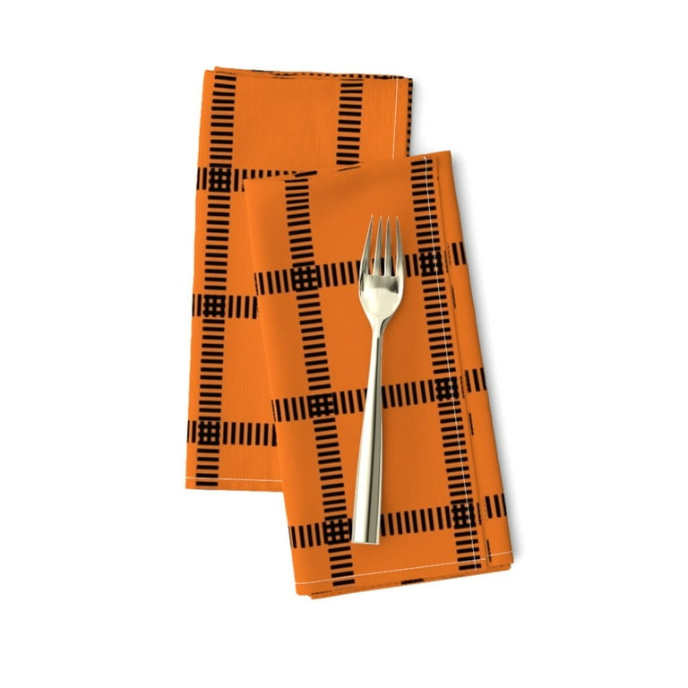 Ruvanti Cloth Napkins Set of 12 Cotton 100%, 20x20 Inches Napkins Cloth Washable, Soft, Absorbent. Cotton Napkins for Thanksgiving Dinners, Halloween