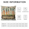 thumbnail image 5 of Nawypu  Easter Pillow Covers Happy Easter Orange Carrot Lumbar Pillow Covers Decorations Outdoor for Sofa Home Decor, 5 of 5