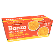 Banza Microwavable Elbows & Cheddar Mac and Cheese Cups - Convient, High Protein, Gluten Free 4.02oz