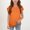 Orange#1, variant on Fesfesfes Girls T Shirts Ruffle Short Sleeve Round Neck Loose Blouse Summer Solid Color Casual Girl Tee Breathable Tops for 5-15 Years(Black,14 Years)