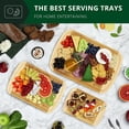 thumbnail image 6 of Royal Craft Wood Bamboo Cutting Board Set of 3 – Wooden Cutting Boards for Kitchen, Large Cutting Board Set of Wood Cutting Boards for Kitchen, Food Prep for Meat, Cheese & and Vegetables, 6 of 7