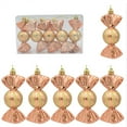 thumbnail image 2 of xihome Juego de adornos navideños de plstico electrochapado, brillantes y de colores vivos, ideales para decorar fiestas navideñas en casa., 2 of 6