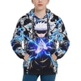thumbnail image 4 of Ju-jutsu Gojo Kai-sen Kids' Hoodie 3d Print Sweatshirt Soft Pullover Hooded With Big Pockets For Boys Or Girls Medium, 4 of 8