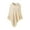 Beige, variant on Women Winter Knit Hooded Poncho Cape Crochet Fringed Tassel Shawl Wrap Sweater