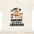 thumbnail image 3 of Inktastic Monkey I Love Hanging out with My Grandma Gift Toddler Girl Dress, 3 of 4