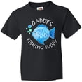 thumbnail image 3 of Inktastic Daddy's Fishing Buddy with Cute Blue Fish Youth T-Shirt, 3 of 5