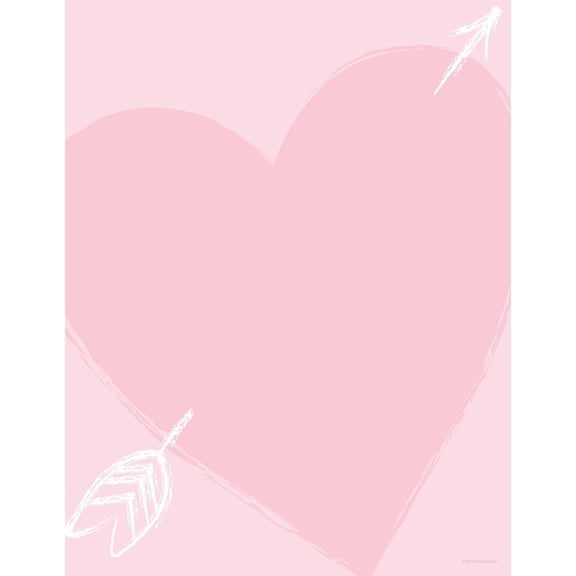 Great Papers! Heart Of Love Stationery Letterhead, 8.5" x 11", 80 sheets, Inkjet and Laser Printer Compatible