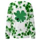 thumbnail image 4 of Xuyuer St. Patrick's Day Sweatshirts for Women Shamrock Shirt Clover Printed Irish Gift Casual Loose Long Sleeve Fit Tops, 4 of 5