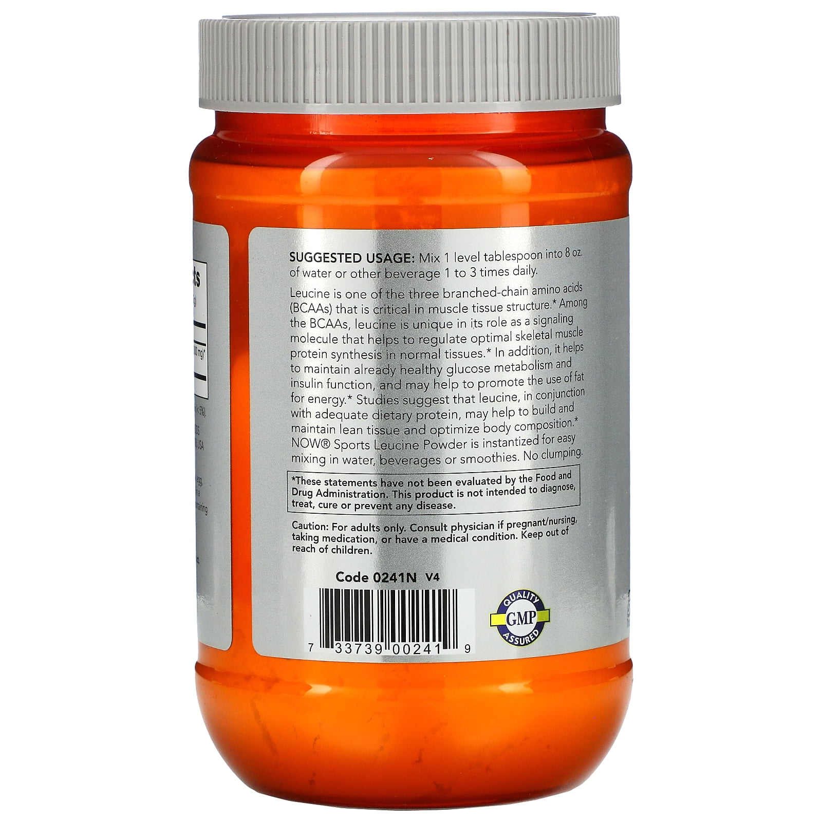 NOW Foods - NOW Sports L-Leucine Amino Acid Powder - 9 oz.