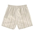 thumbnail image 7 of FORMRS Boys Swim Trunks Quick Dry Mesh Lining Beach Boardshorts, Sizes XS-XL, Soft Brown Abstract Pattern, 7 of 7