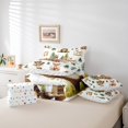 thumbnail image 5 of Manfei Safari Fox Bear Bedding Sets Full Size,Woodland Aniaml Comforter Sets with Sheets,Watercolor Flower Floral Bed in a Bag Full Size,Ultra Soft Room Decorative Reversible,7-Piece, 5 of 7
