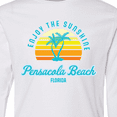 thumbnail image 4 of Inktastic Summer Enjoy the Sunshine Pensacola Beach Florida in Blue Long Sleeve Youth T-Shirt, 4 of 5
