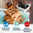 thumbnail image 2 of Estufa de aluminio fundido NordicWare 15040 para gofres, 2 of 9