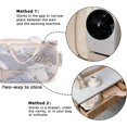 thumbnail image 3 of Foldable Mesh Pop Up Laundry Basket, Durable Collapsible Laundry Baskets, Mesh Pop Up Laundry Hamper With Side Pocket, 3 of 5