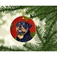 thumbnail image 2 of Carolines Treasures SS4731-CO1 Rottweiler Red and Green Snowflakes Holiday Christmas Ceramic Ornament 3 in multicolor, 2 of 2