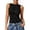 A1#-Black, variant on LPKRT Women Polka Dot Boat Neck Ruched Tank Top - Slim Fit Sleeveless Camisole, Summer Casual Vest(White-XS)