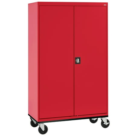Sandusky Lee 46 W x 24 D x 78 H Steel Transport Mobile Wardrobe
