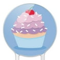 thumbnail image 3 of Acrylic Cute Cupcake Vanilla Cherry with Sprinkles Cake Topper Party Decoration for Wedding Anniversary Birthday Graduation, 3 of 6