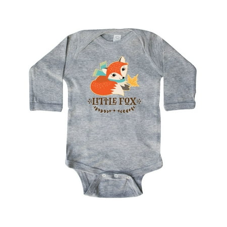 

Inktastic Little Fox Outfit New Baby Gift Baby Boy or Baby Girl Long Sleeve Bodysuit