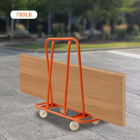 Drywall Cart Dolly Heavy Duty Steel Handling Sheetrock Sheet Panel Service Cart 780 lbs