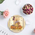thumbnail image 4 of POGLIP Sunflowers Set of 6 Round Coaster for Drinks, Absorbent Ceramic Stone Coasters Cup Mat with Cork Base for Home Kitchen Room Coffee Table Bar Decor, 4 of 5